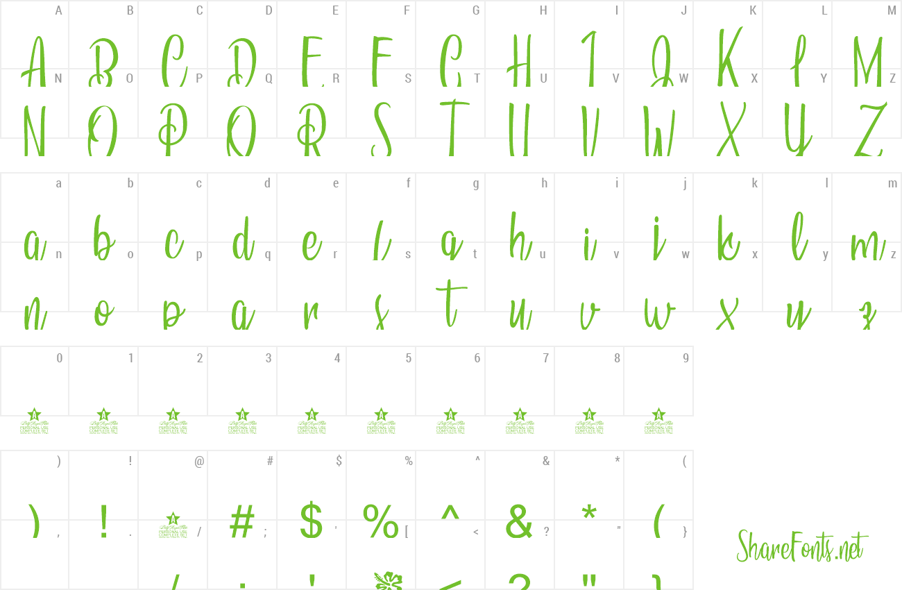 Font Vacations in Paradise preview